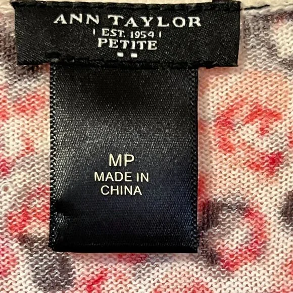 Ann Taylor Factory Short Sleeve Summer top size Mp, - Picture 3 of 8